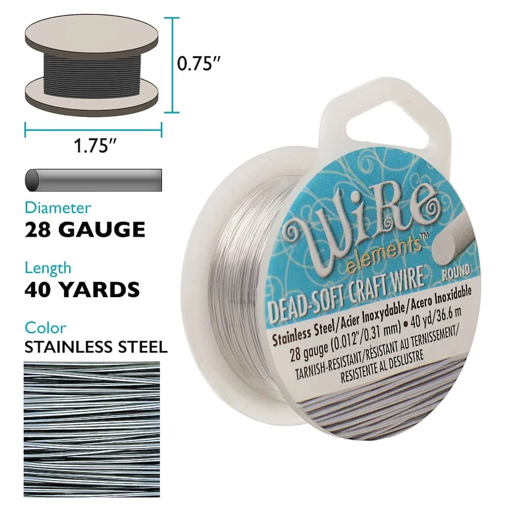 Brand new ๐ The Beadsmith® Wire Elements™ 28 Gauge Tarnish Resistant Soft Temper Wire, 40yd. ๐ 5 Brand new ๐ The Beadsmith® Wire Elements™ 28 Gauge Tarnish Resistant Soft Temper Wire, 40yd. ๐ - Image 3