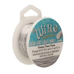 Discount 🛒 The Beadsmith® Wire Elements™ 28 Gauge Tarnish Resistant Soft Temper Wire, 15yd. 🌟 -Beadsmith Sales D673445S 1